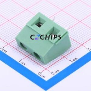 1717729 Screw Terminal Block Through hole Component (THT),P=7.62mm Connector 1x2P 7.62mm Green Through Hole - Product Image 2