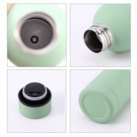 Bouteille d'eau en acier inoxydable personnalisée 500 ml 750 ml avec revêtement en caoutchouc doux au toucher, gourde isotherme sport anti-fuite à petite ouverture