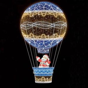 Décoration de ballon à air chaud gonflable lumineux à LED pour centre commercial, parc à thème extérieur, fête de mariage - Product Image 1