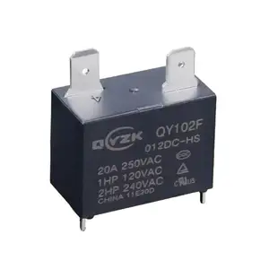 12VDC SPST-NO đánh giá laod 20A 250VAC 4 pin 0.9W thay thế cho các sản phẩm nhà thông minh mục đích chung Relay điện