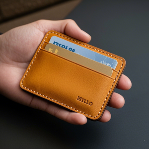 Tùy Chỉnh Thiết Kế Riêng Logo Da Chính Hãng Thẻ Tín Dụng Tên Chủ Thẻ Kinh Doanh Ví Cao Cấp Cổ Điển Chủ Thẻ Da - Product Image 4