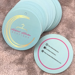 Tùy Chỉnh Swing Treo Thẻ Trung Quốc Mới Thiết Kế Nhãn Quần Áo May Quần Logo Tag - Product Image 5