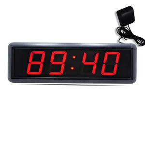 Relógio digital de parede com LED de contagem regressiva GPS, relógio multifuncional de 4 dígitos para competição, DAP
