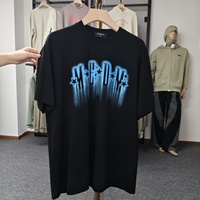 Kaos Unisex Mewah Vintage Bermotif Lengan Pendek Bahan Katun Rajut 100% Anti-Pilling Bernapas Kasual Motif Pulau