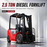Chariot élévateur diesel de 2,5 tonnes fourni par l'usine chinoise, certifié CE, pour le chargement et le déchargement de conteneurs en entrepôt