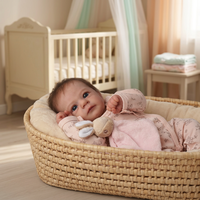 Poupée Reborn réaliste de 18 pouces en vinyle souple, jouet pour enfants, cadeau, vente en gros, personnalisable