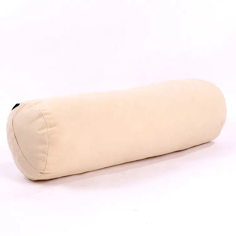 Good selling meditation pillow buckwheat yoga bolster cushions cylindrical