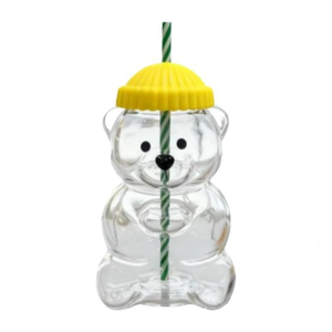 Ly Gấu Teddy Có Ống Hút PET 500ml Kiểu Mới 2026 - Product Image 2