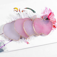 Palette de Nail Art en Résine Effet Agate pour Mélange de Couleurs, Présentoir à Vernis Gel et Outil de Manucure