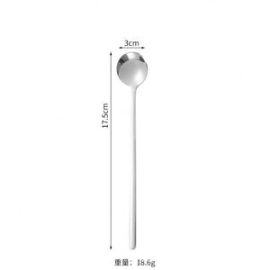 Modern Design 304 Stainless Steel <b>Small</b> Round Scoop Silver Seasoning <b>Spoon</b> for Home Kitchen Spice Jars for Party Measuring - Product Image 4