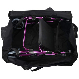 Foldable Wheelchair Storage Bag Black Heavy Duty Travel <b>Carry</b> <b>Case</b> for Manual Wheelchair and Walking Aid Convenient Transport - Product Image 4