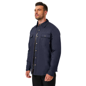 Veste polaire isolante respirante pour homme, décontractée, à manches longues, boutonnée, chaude, légère, en Spandex/Polyester, pour le travail et les activités de plein air - Product Image 2