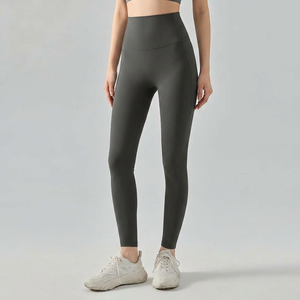 Leggings de yoga mats taille haute pour femmes, dos en V, sans effet camel toe, effet ventre plat, effet fessier galbé, pour gym, pilates, course à pied et sport, vente en gros - Product Image 1