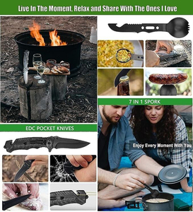 Popular Kit de Supervivencia SOS Adventure 14 en 1, Juego de Herramientas Esenciales para Supervivencia y Kit de Emergencia Táctico para Senderismo en la Naturaleza - Product Image 3
