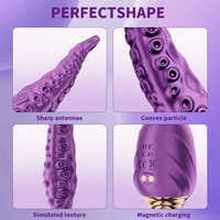 Vibrateur réaliste en forme de tentacule de pieuvre pour femmes, double extrémité, stimulation du point G, dildo alien, stimulateur clitoridien, masseur, jouets sexuels pour adultes
