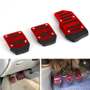 PUERXIN PVC Universel Boîte Manuelle 3 PIÈCES Antidérapant Voiture Pédale De Frein Pad Couverture <span class=keywords><strong>Kit</strong></span> Pour Voitures - Product Image 2