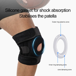 Rodillera Abierta <span class=keywords><strong>de</strong></span> Neopreno Ajustable y Cómoda para Desgarro <span class=keywords><strong>de</strong></span> <span class=keywords><strong>Menisco</strong></span>, Marca Privada - Product Image 4