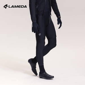 Collants de cyclisme thermiques en polaire pour hommes personnalisés, coupe-vent, rembourrés, pantalons de vélo de route <span class=keywords><strong>VTT</strong></span> en gros - Product Image 2