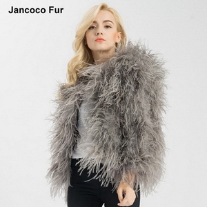 New Arrival Winter Fashion Genuine Fur Jacket Ostrich Feather Fur <strong>Coat</strong> <strong>for</strong> <strong>Women</strong> - Product Image 2