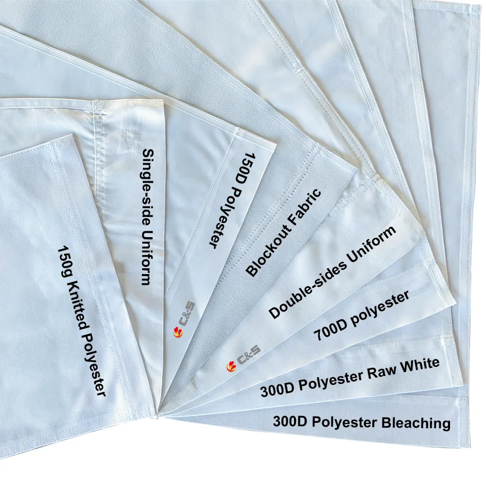 12x18Inch Double-Sided White Solid Sublimation Blank Polyester Flags DIY For Garden And Yard Blank Banner