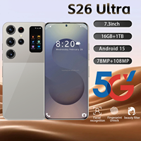 Prix d'usine abordable S26 Ultra Écran HD 7,3 pouces Smartphone 5G 16 Go + 1 To Batterie 7800 mAh Version globale multilingue Téléphone portable
