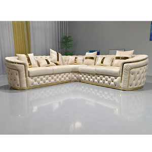 Barato sofá móveis sala de veludo tecido sala sofá sofá dourado lounge suíte sofá conjunto sala de estar móveis - Product Image 2