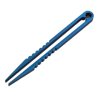 Mini pince à épiler TC4 légère et compacte en alliage de titane EDC pour l'extérieur Pince à épiler 5 couleurs pour usinage CNC de qualité industrielle Pince à épiler 5 couleurs