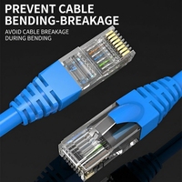 Konektor RJ45 Warna-warni Pelindung Kabel PC Cocok untuk Konektor UTP, FTP, RJ45 Passthrough Pelindung Kabel RJ45