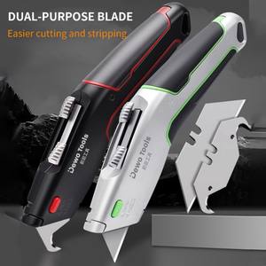 Cuchillo utilitario de <span class=keywords><strong>hoja</strong></span> de acero al carbono resistente de aleación de aluminio de alta calidad con mango multifuncional de 7 cuchillas y <span class=keywords><strong>hoja</strong></span> <span class=keywords><strong>oculta</strong></span> - Product Image 2