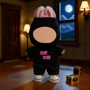 Masques de fête à la mode à la mode et vêtements et accessoires remplaçables pour poupées de 17cm - Product Image 3