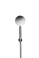 Ensemble de robinetterie de douche murale moderne en acier inoxydable à poignée unique, design épuré pour la maison et les hôtels