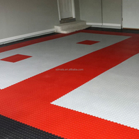 Alfombrilla entrelazada de PVC, antideslizante, drenaje entrelazado, baldosas de garaje, diseño gráfico de suelo interior de plástico