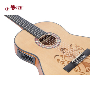 Bodi tipis gitar klasik elektrik 39 ", senar nilon gitar Cutaway EQ 7545(AC172CE) - Product Image 4