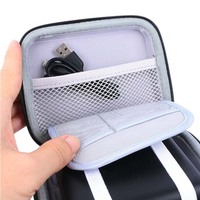 Étui de transport rigide en EVA pour écouteurs, petite pochette pour batteries externes, câbles de données, chargeurs et autres accessoires numériques