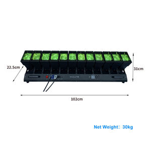 Luz de <span class=keywords><strong>onda</strong></span> de alta calidad 12 Uds * 60W para haz de cabeza móvil RGB LED escenario DJ luces DMX512 para conciertos espectáculos en vivo bares clubes nocturnos - Product Image 4