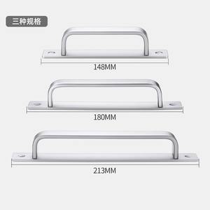 Manija Antirrobo de Aleación de Aluminio sin Perforaciones para Puertas Correderas de Baño, Cocina y Dormitorio, Diseño Moderno y Fácil de Instalar - Product Image 2