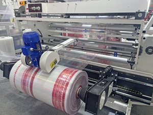 800bfs meta 500 pcs/मिनट हाई स्पीड साइड सीलिंग पंचिंग विकेट प्लास्टिक बैग बनाने की मशीन - Product Image 6