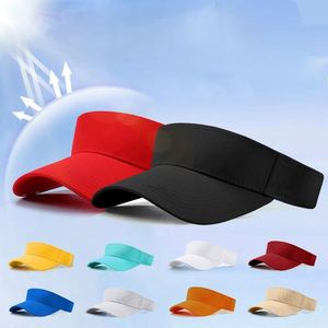 หมวกกีฬาผ้าฝ้ายแท้แบบปรับได้ ปีกโค้ง สำหรับผู้ชาย/ผู้หญิง-หมวกกันแดดฤดูใบไม้ผลิ/ฤดูร้อน ดีไซน์เปิดด้านบน มี 10 สี - Product Image 6
