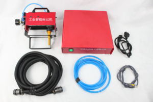 เครื่องมาร์กกิ้งแบบพกพาชนิดลม OEM ขนาดพื้นที่ทำงาน 100x20 มม. ความลึกการพิมพ์ 0.01-1 มม. สำหรับงานโลหะ - Product Image 3