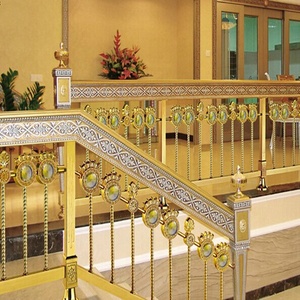 Balustrades et rampes en métal <span class=keywords><strong>pour</strong></span> villa moderne, acier inoxydable et acier aluminium, garde-corps d'<span class=keywords><strong>escalier</strong></span> <span class=keywords><strong>pour</strong></span> intérieur et extérieur - Product Image 6