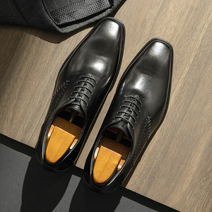 Zapatos de cuero de alta gama originales y lujosos para hombre, para uso formal en negocios, de cuero genuino, parte superior de piel de vaca, casuales de verano. - Product Image 4