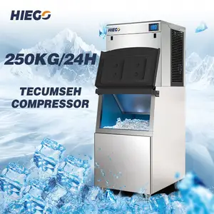250KG zar küp buz yapım makinesi makineleri fabrika yapmak temiz buz ticari satış için