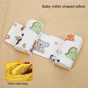 <span class=keywords><strong>Oreiller</strong></span> <span class=keywords><strong>de</strong></span> soutien pour la tête <span class=keywords><strong>de</strong></span> bébé en coton 100% tricoté anti-roulement à motif animal - Product Image 3