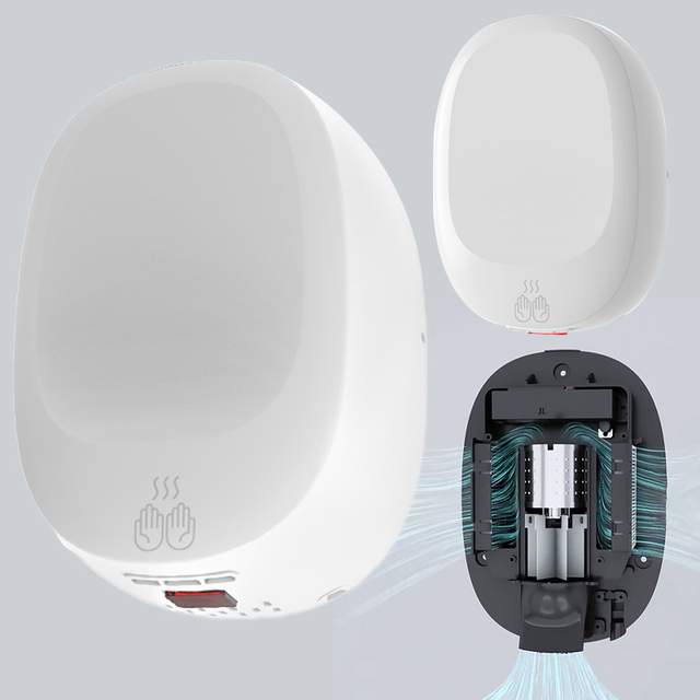 New Powerful Hand Dryer Compact Model High Speed Automatic Jet Hand Dryer Cheap Commercial Hand Dryers With HEPA Filtered