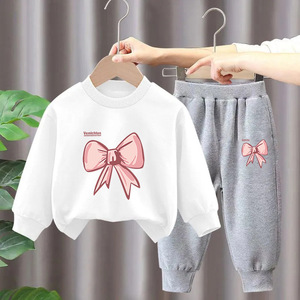 <span class=keywords><strong>Ensemble</strong></span> décontracté 2 pièces, pull-over et pantalon de <span class=keywords><strong>sport</strong></span> pour filles, vêtements pour enfants de 1 à 10 ans, printemps-automne - Product Image 4