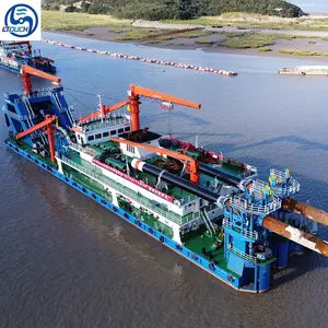 Tamanho grande CSD850 12000cbm 34 polegada hidráulica motor diesel cortador de sucção draga preço para Canal Ports Dragagem