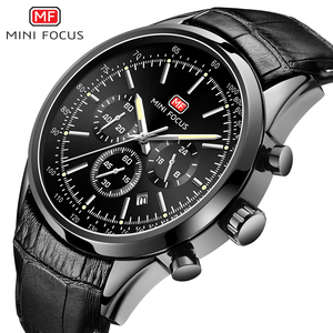 Mens Leather Quartz Wristwatches Wholesale Business Man Watches Waterproof Luminous Male <b>Clocks</b> for Men - Product Image 2
