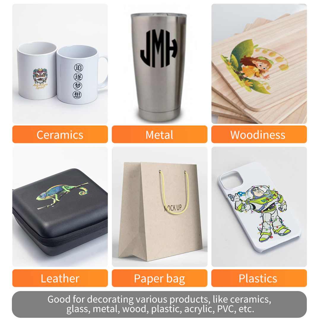 Autocollant de Transfert UV DTF pour Tasses en Verre, Autocollant de