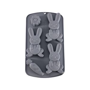 Conejito de Pascua Zanahoria Moldes de silicona Conejito pequeño Zanahoria Bandeja para hornear Chocolates Mini pasteles Herramientas para pasteles Suministros para hornear de Pascua - Product Image 1