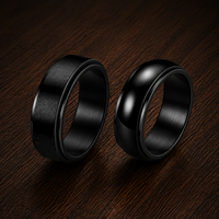 Bague rotative anti-stress JLM Premium pour hommes et femmes, idéale pour les fiançailles, les mariages, bijoux minimalistes pour soulager le stress